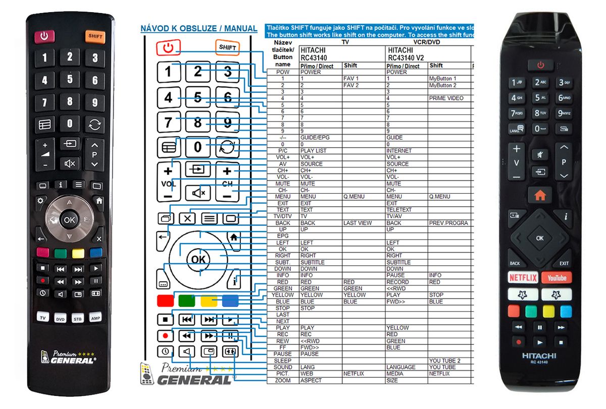 HITACHI RC43141 - véritable télécommande d'origine - $15.7 : REMOTE CONTROL  WORLD