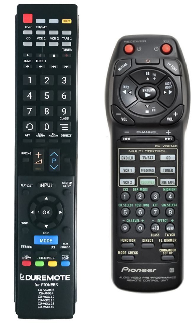 Mando a Distancia de DVD, Universal DVD Remote Control, Smart Remote,  Reemplazo Mando a Distancia Universal, Controller para Pioneer, Control  Remoto