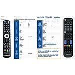 TOPFIELD TFS3000 HD, TFS3000 RHD - 

compatible General-branded remote control