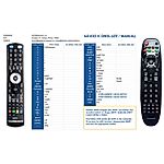 THOMSON THS801, THS803, THS804,THS805 - 

compatible General-branded remote control