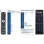 TESLA MEDIABOX  QX4, QX8PRO, X300, X500 - 

compatible General-branded remote control