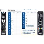 TECHNISAT CABLEBOX CE - 

compatible General-branded remote control