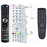 MASCOM MC32W37, MC26W34, MC26W36, MC32FH36, MC32W35, MC32W37, MC42FH46 - 

compatible General-branded remote control