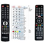 DYON Smart 24 XT,  MOVIE SMART 32 XT, MOVIE SMART 40 XT, Smart 43 XT, Smart 65 XT  - 

mando a distancia compatible de marca General