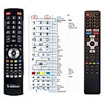 VIVAX 50UHD10K, 32LE10K, 43UHD10K,  A Series  - 

compatible General-branded remote control