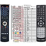 DENVER TFD-1512, TFD-1906, TFD-1912, TFD-1922, TFD-2206, TFD-2212 - 

compatible General-branded remote control